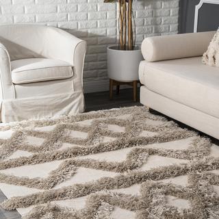 Mindy Contemporary Shaggy Area Rug