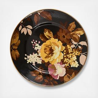 Wild Rose Brown Stainless Steel Salad Plate