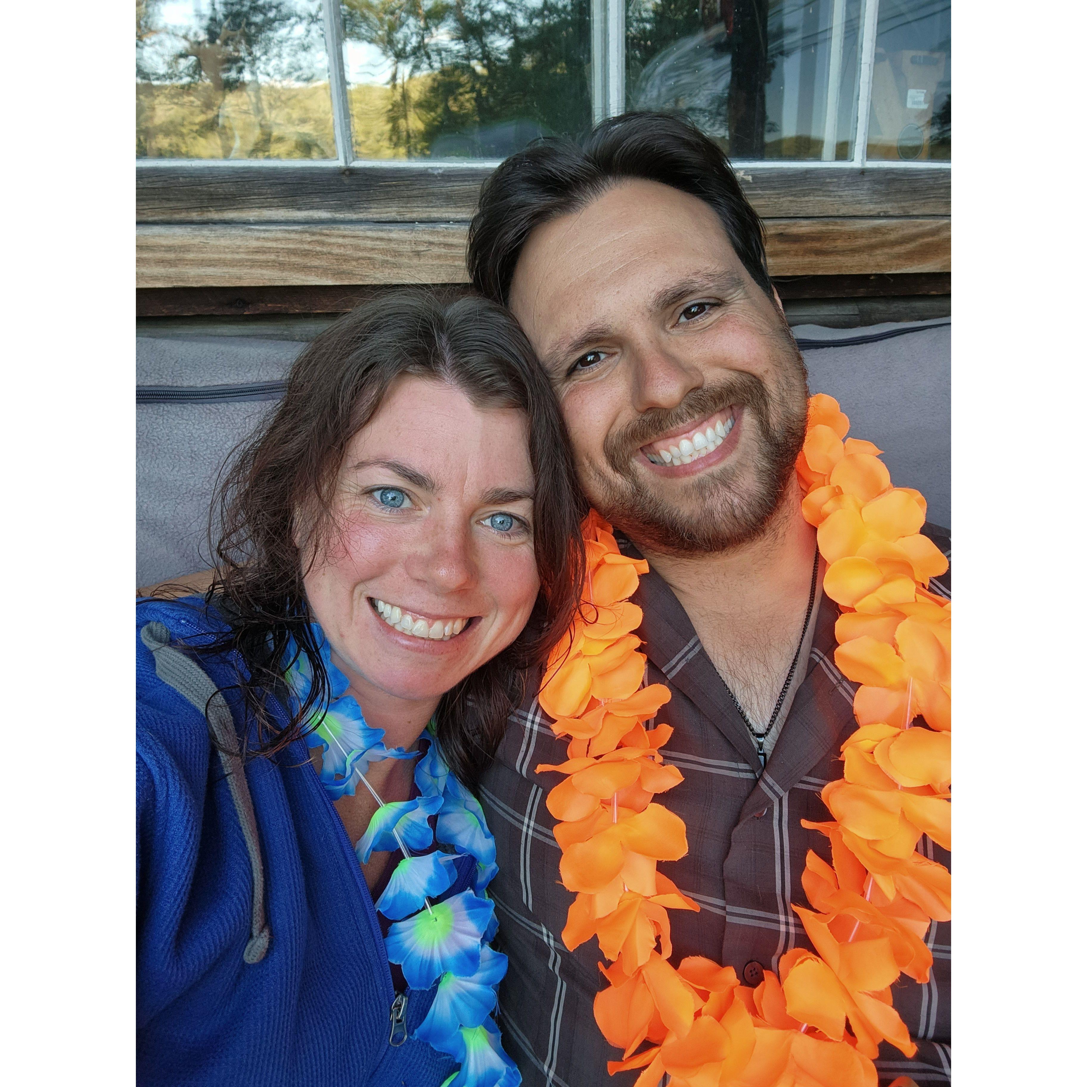 We were dating for nine months when we really decided that we wanted to be in eacother's lives forever. We wanted to be married and have kids. Given our ages, we flipped the order!