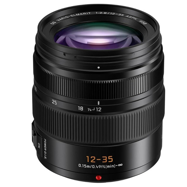 Panasonic LUMIX G Series Camera Lens, 12-35mm F2.8 Leica DG Vario-ELMARIT Interchangeable Lens for Mirrorless Micro Four Thirds Digital Cameras, Power O.I.S. - H-ES12035 Black