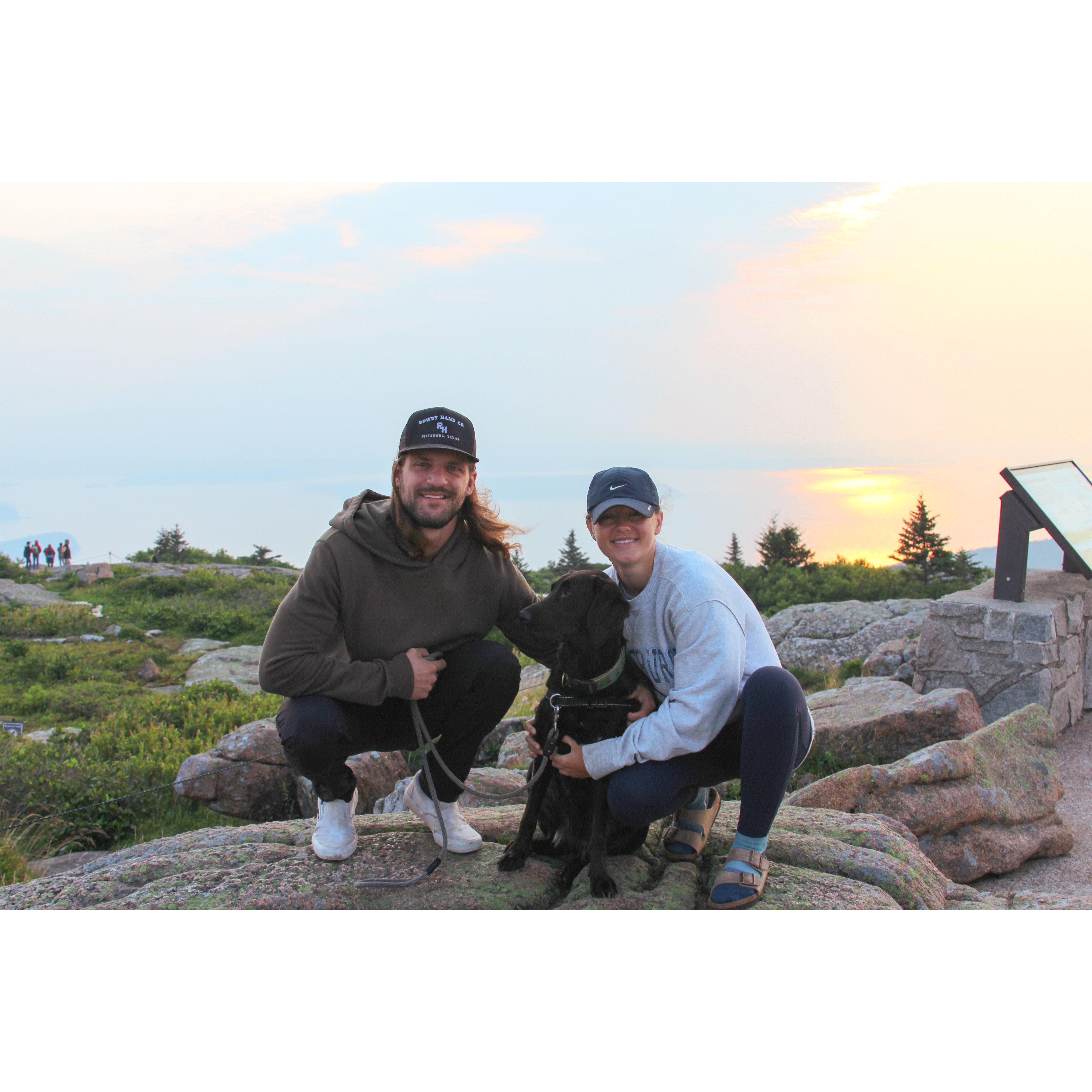 Sunrise at Cadillac Mountain in Acadia National Park, 2021