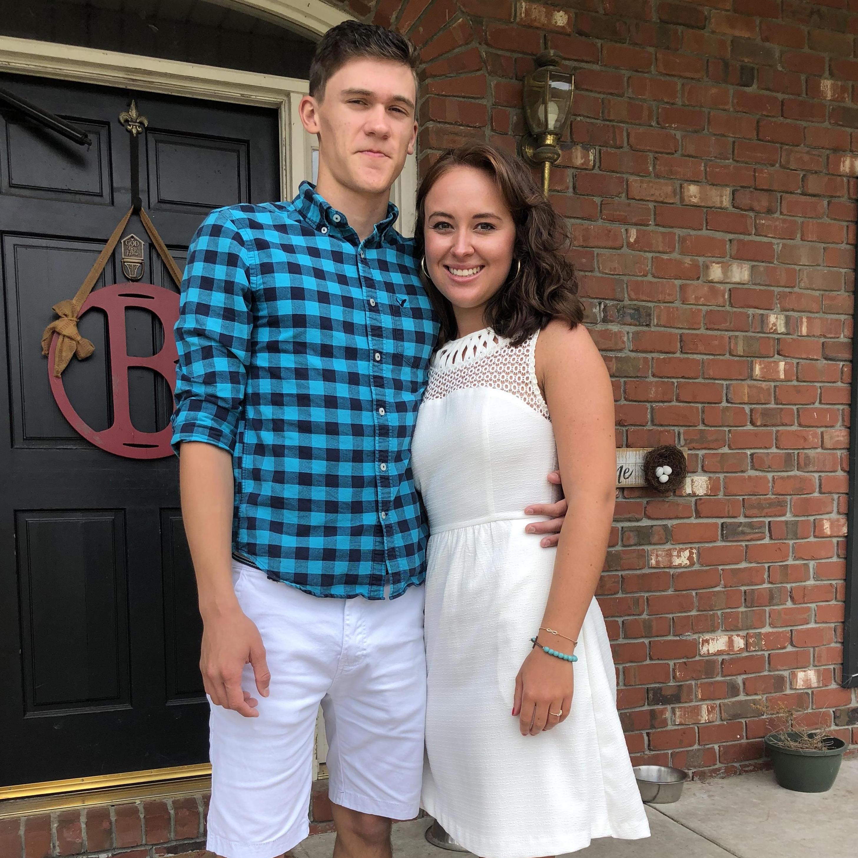 Our first photo together