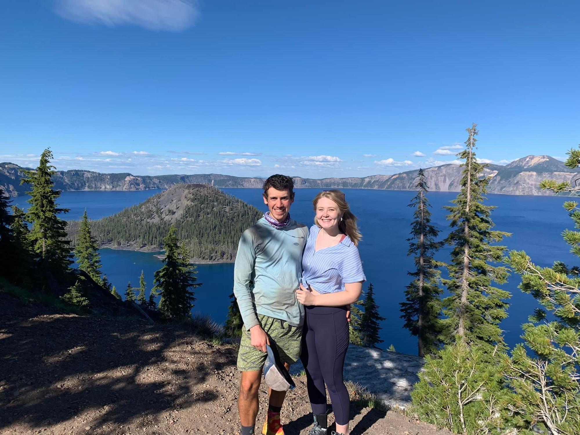 Meet up at Crater Lake National Park, Oregon
During Isaac’s Thru-Hike of the PCT, 2022