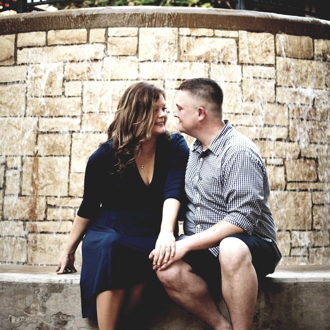 Engagement session in Big Spring Park- Huntsville, AL