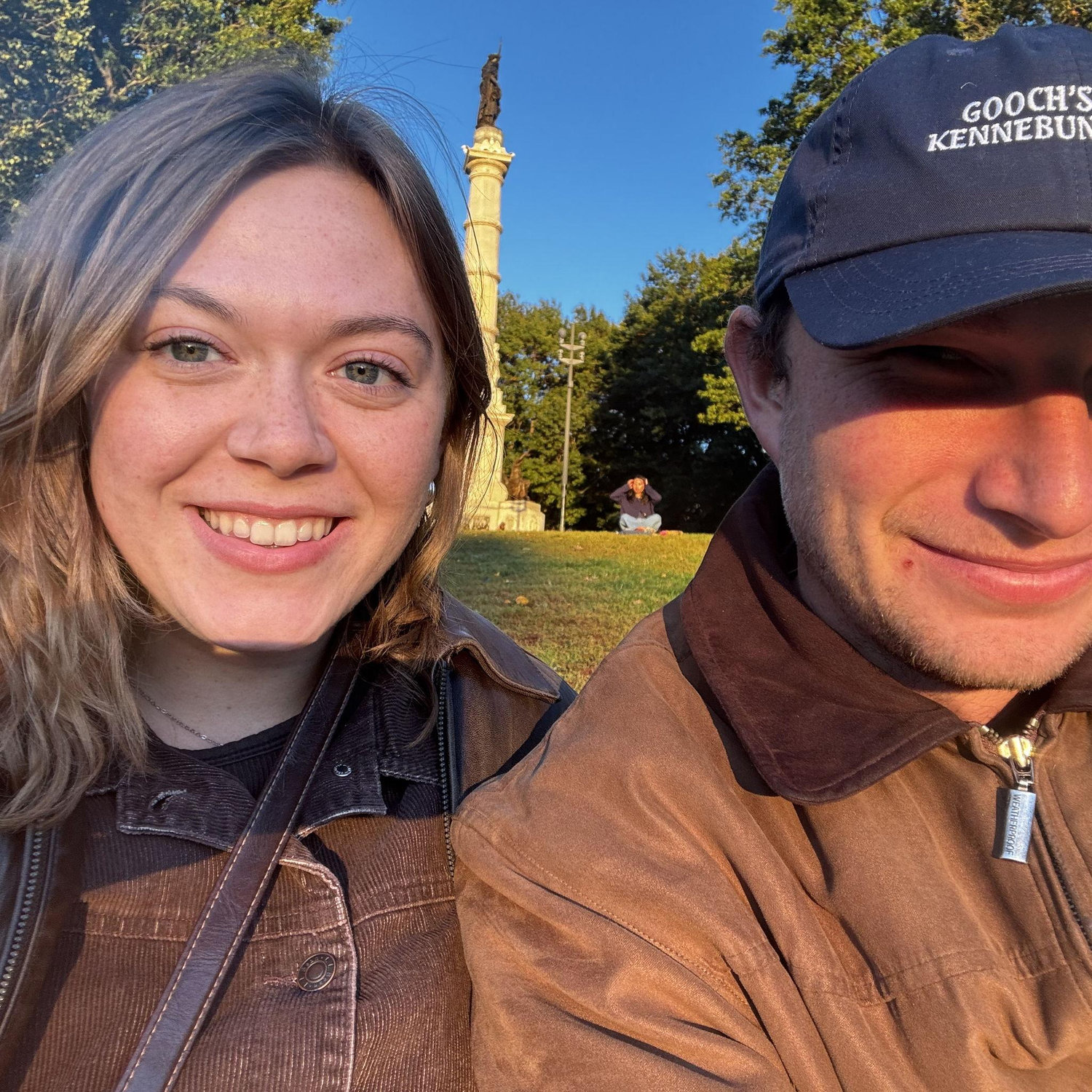 Watching the sunset in the Boston Common