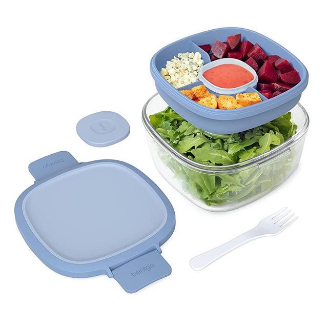 VITEVER [6 Pack] Salad Dressing Container To Go, 2.7 oz Glass Small  Condiment with Lids, Dipping Sauce Cups Set, Leakproof Reusable for Lunch  Box Work