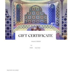 World Spa Gift Certificate