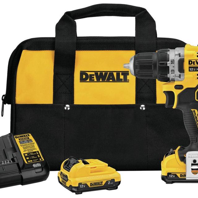 DEWALT XTREME 12V MAX Cordless Drill/Driver Kit, 3/8-Inch (DCD701F2)