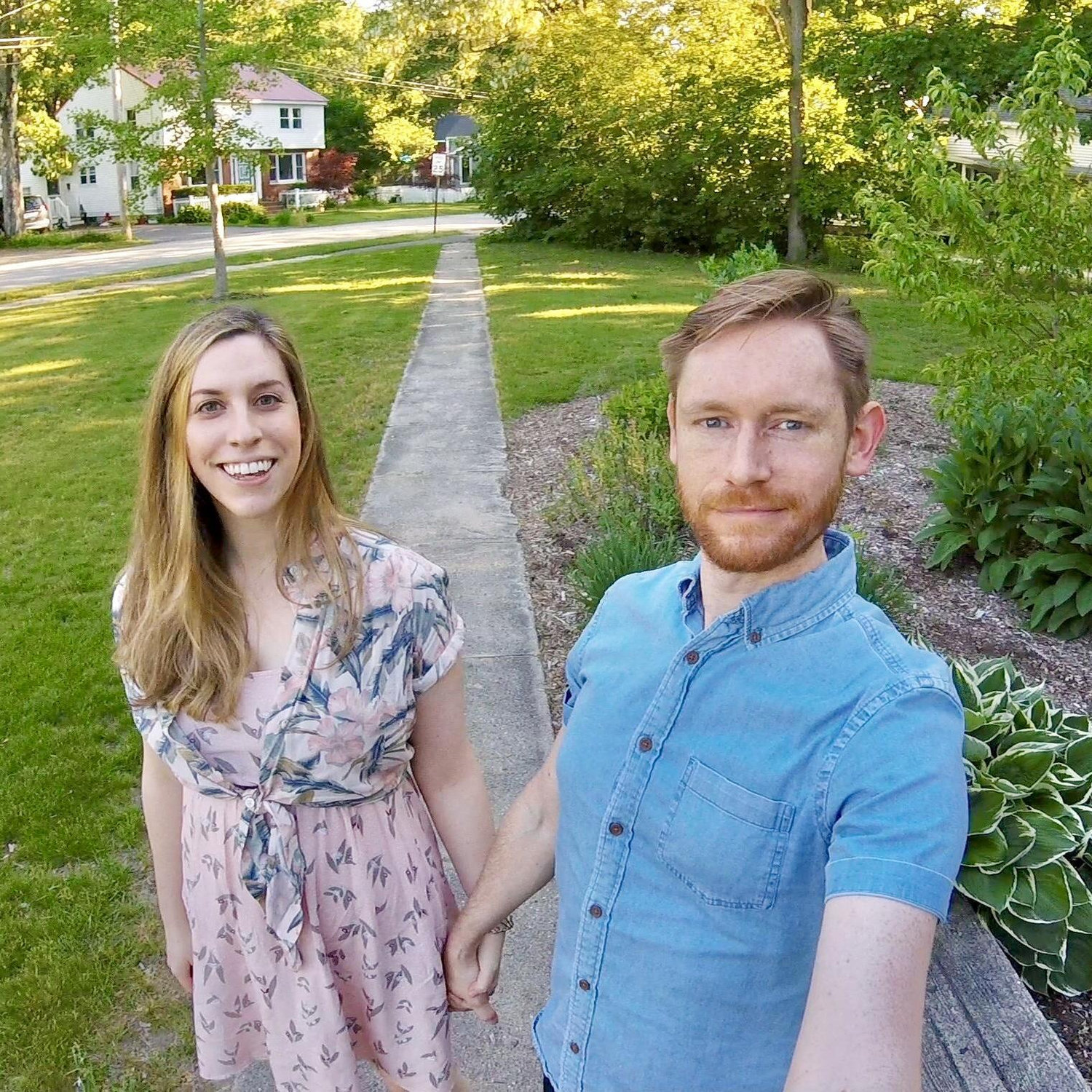 That time we tried to DIY engagement photos with a GoPro. At least we clean up nicely!