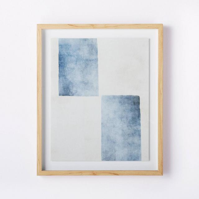 20" x 24" Framed Wall Art Blue/White - Threshold™ designed with Studio McGee