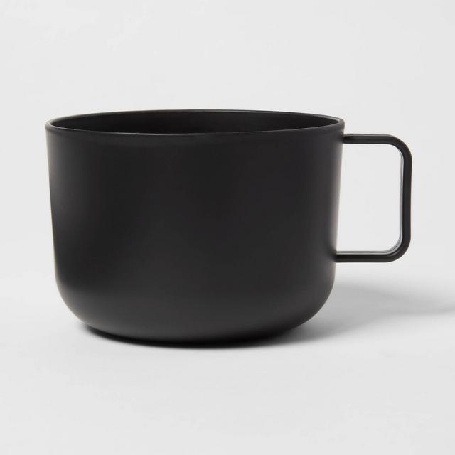 30oz Plastic Soup Mug Black - Room Essentials™