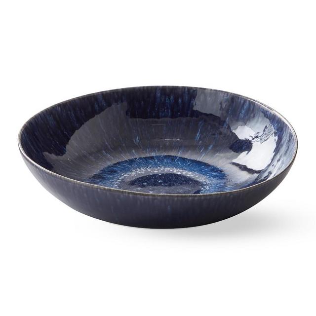 Cyprus Reactive Glaze Serving Bowl: Blue