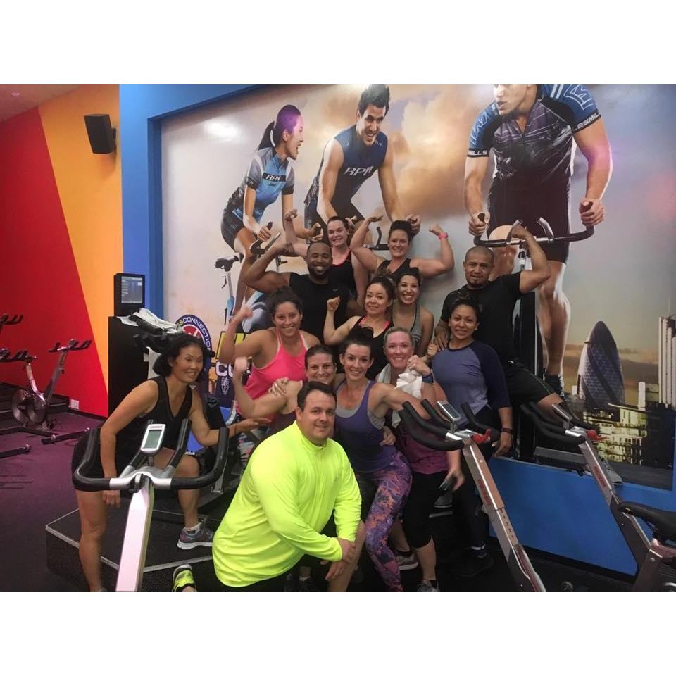 Always front row in Heather's group fitness classes!