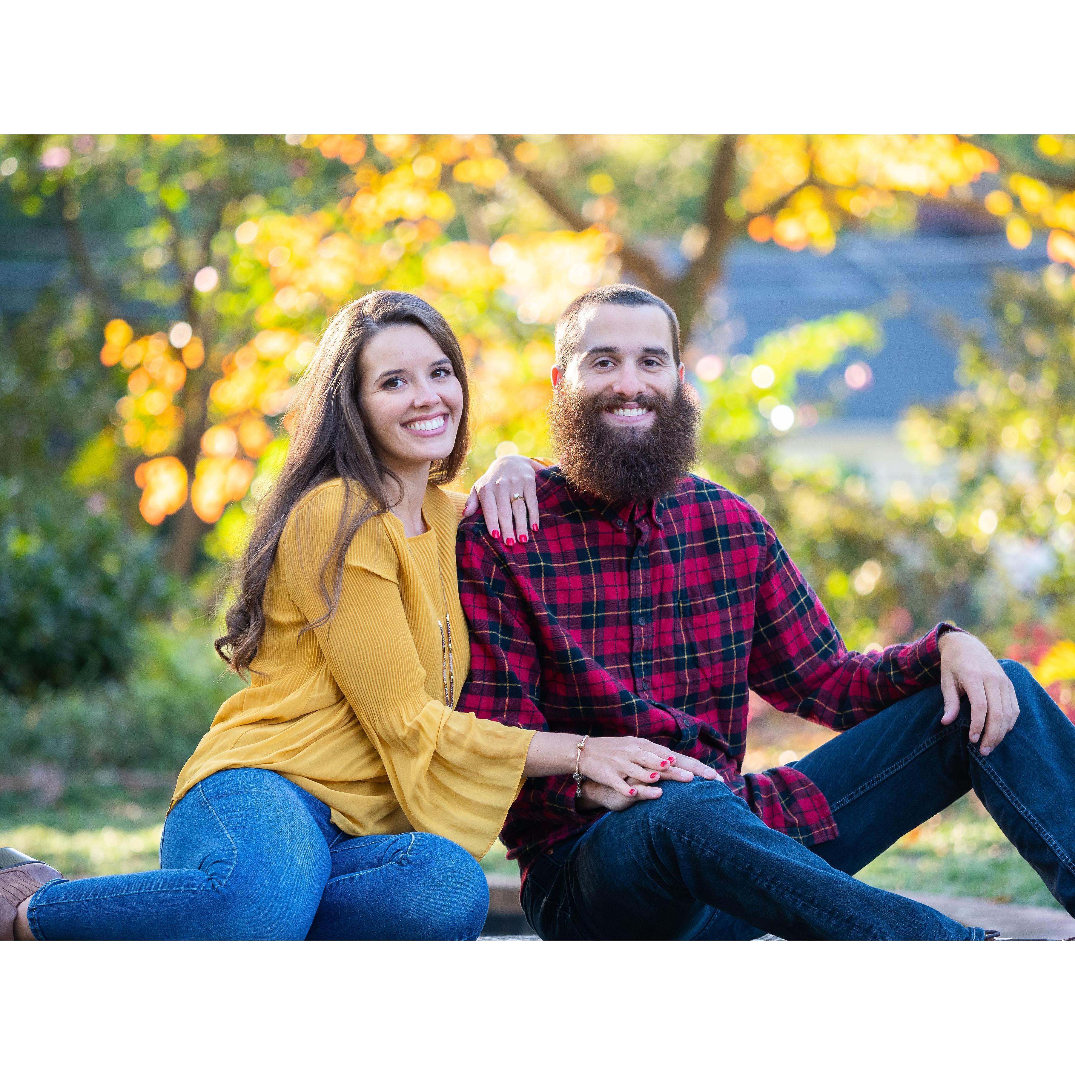 November 2018 - just one of the photos from our Engagement photo session