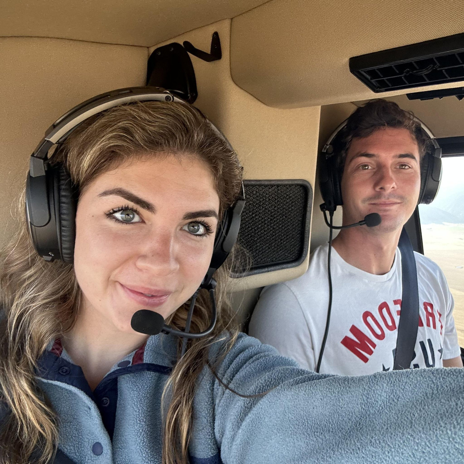 Taking a helicopter tour in Montana!