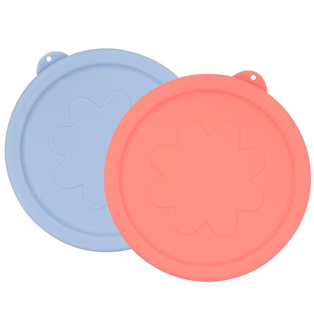 LUVCOSY 7 Cup Silicone Replacement Lids Storage Cover for Anchor Hocking Glass Bowls (Container not Included) 2 Pack Microwave, Dishwasher and Freezer Safe