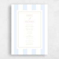 Blue Wedding Program - Cancun