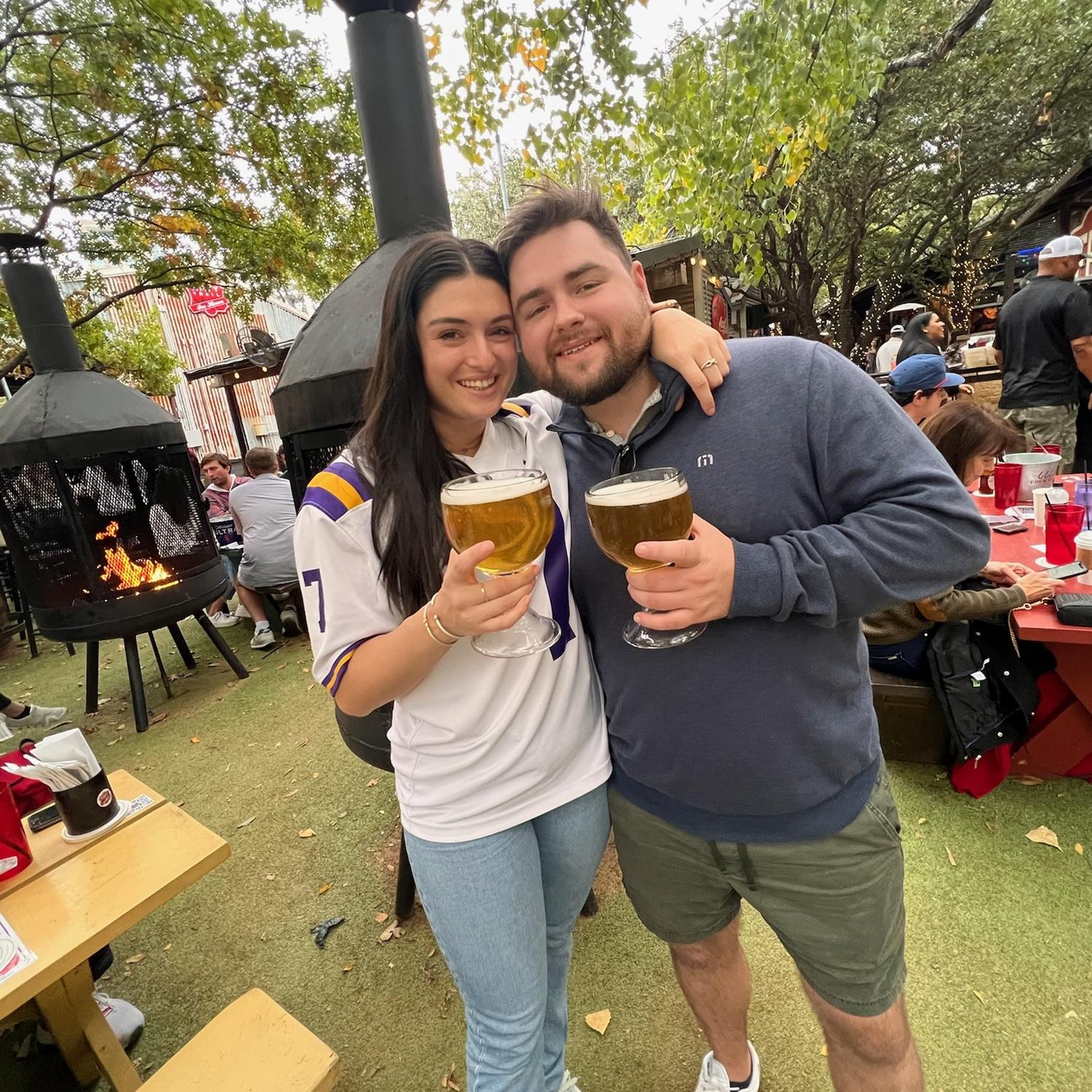 At our other favorite spots in Dallas- Katy Trail Ice House