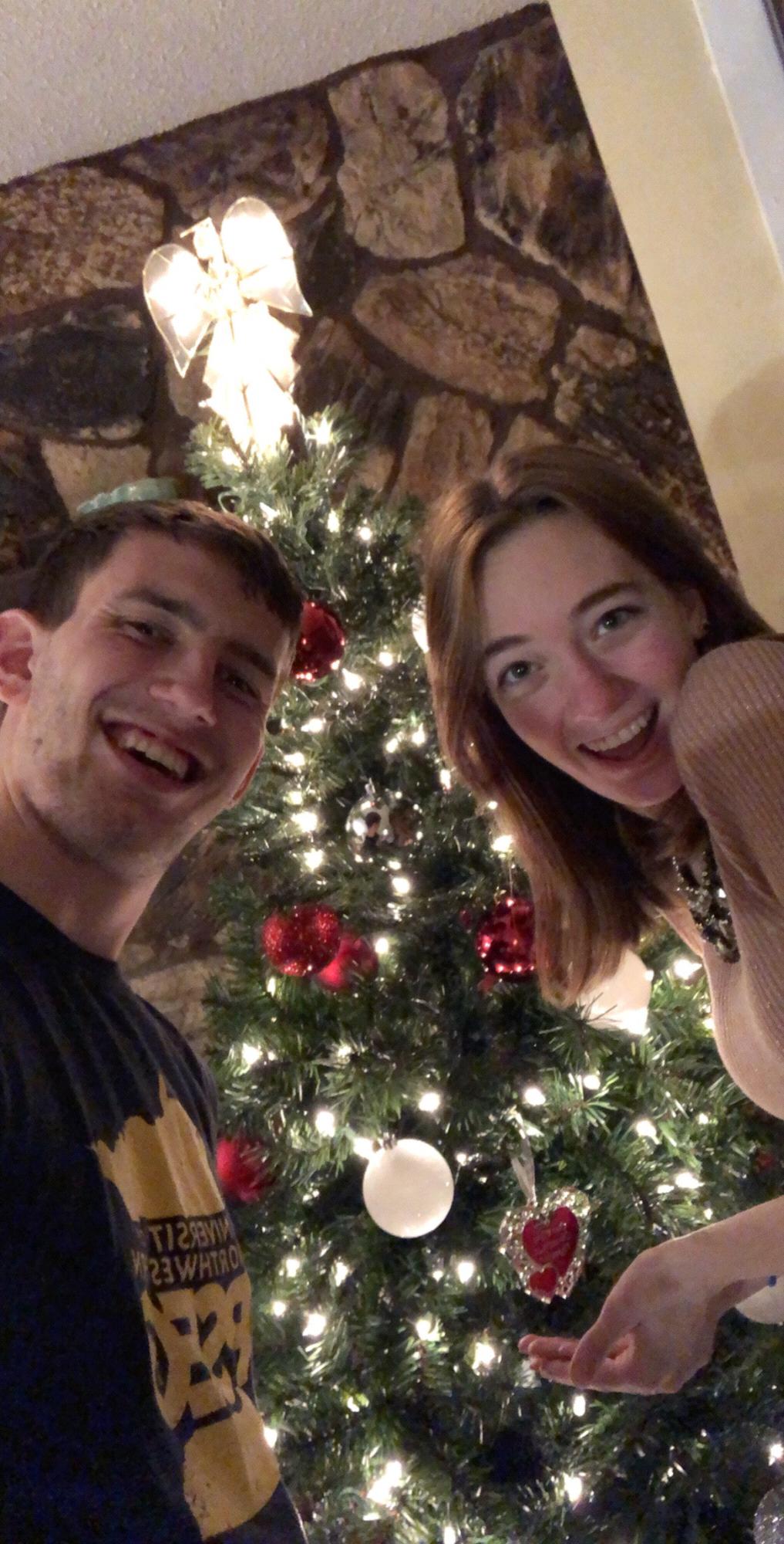 Our first Christmas together Cale bought me a tree!