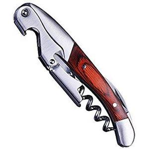 Professional Wine Opener by HiCoup – Natural Rosewood All-in-one Waiters Corkscrew, Bottle Opener and Foil Cutter, the Favoured Choice of Sommeliers, Waiters and Bartenders Around the World