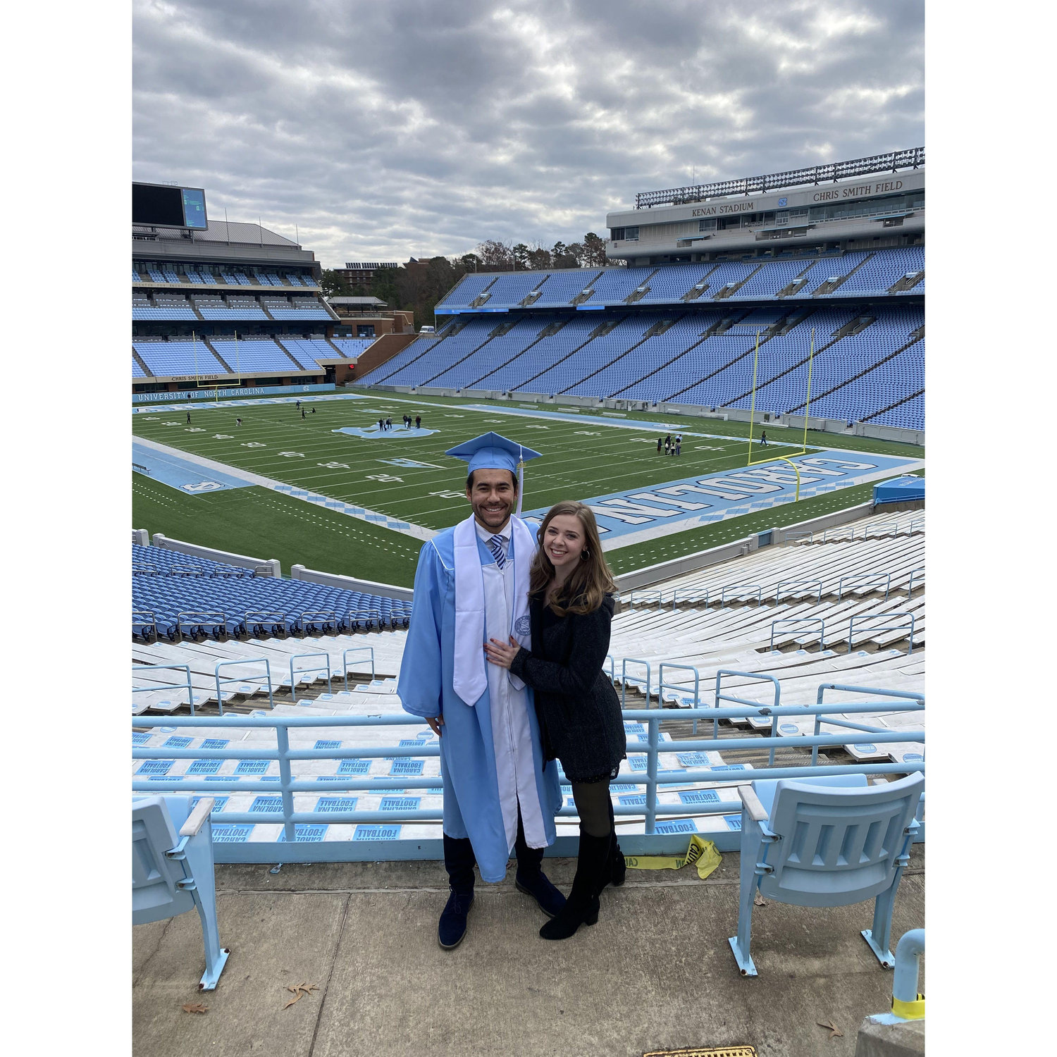 We had to get a graduation photo in Kenan Memorial Stadium!