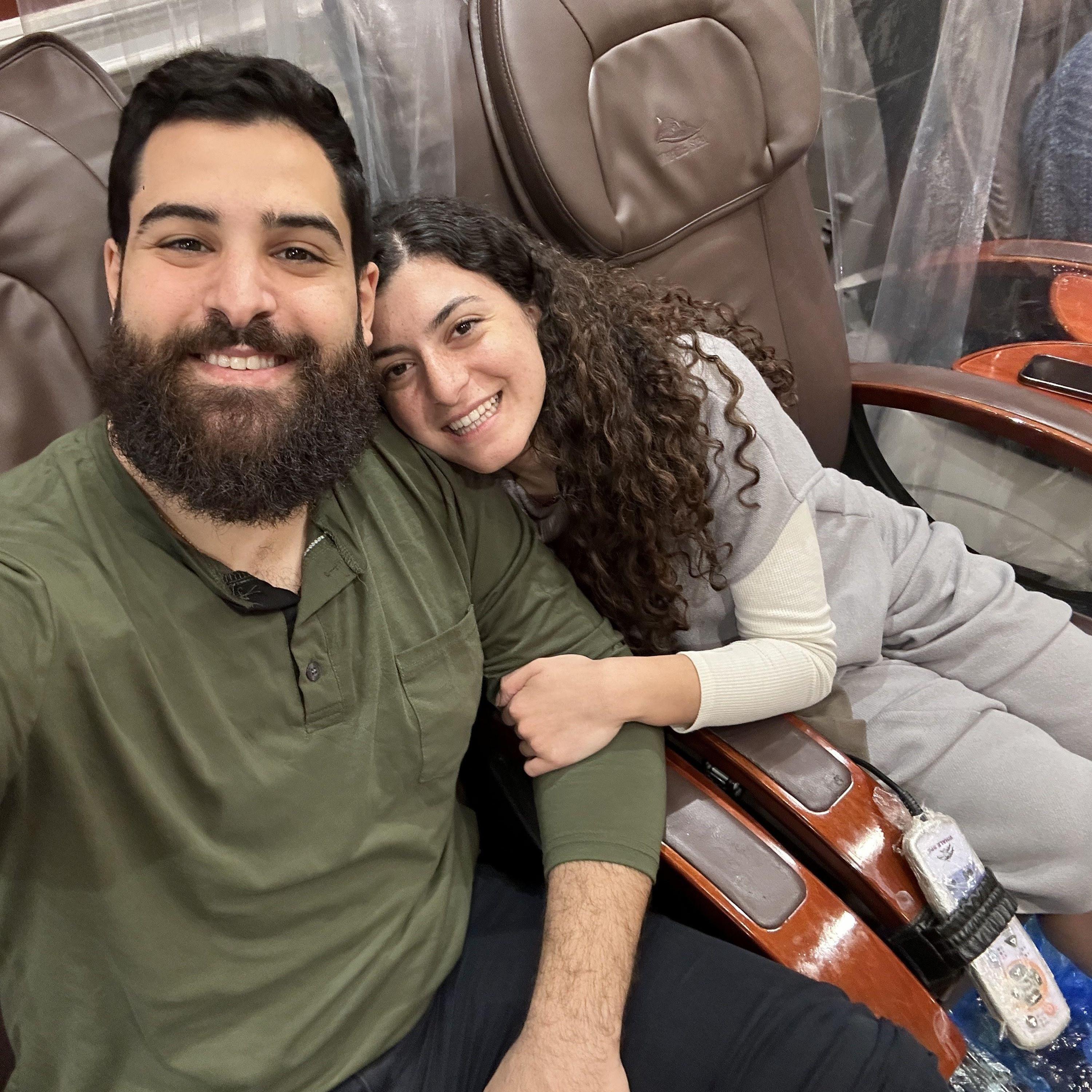 First time we ever got pedicures together. That day, Matt had planned an entire day of surprises for Lena's birthday!