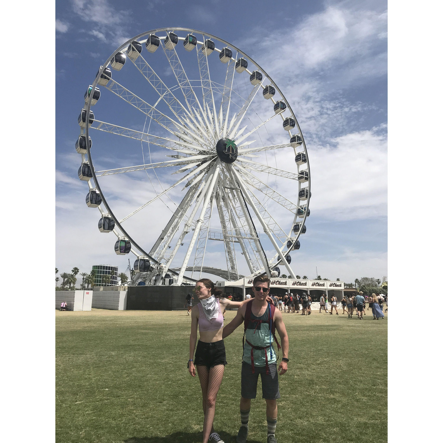 Our first festival together at Coachella in 2017!