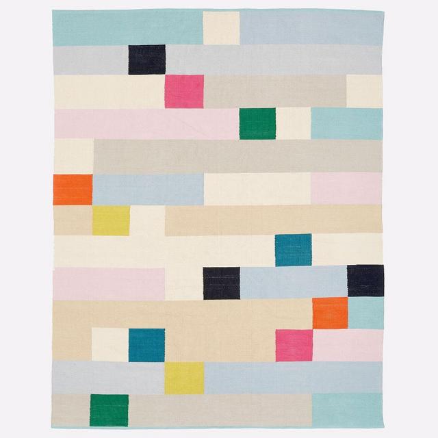 Margo Selby Squares Rug, 8x10, Multi