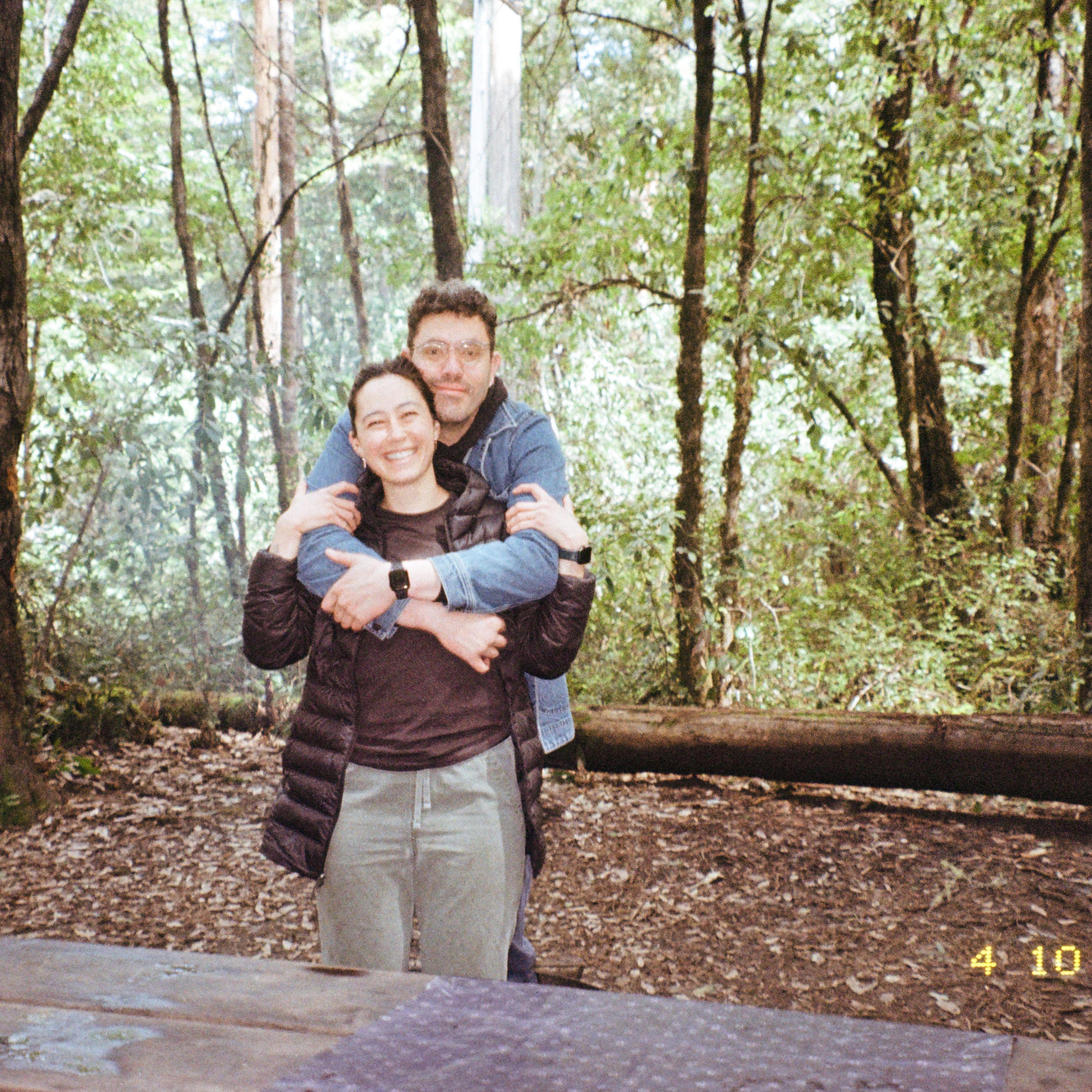 Snapped a film pic of our first time camping