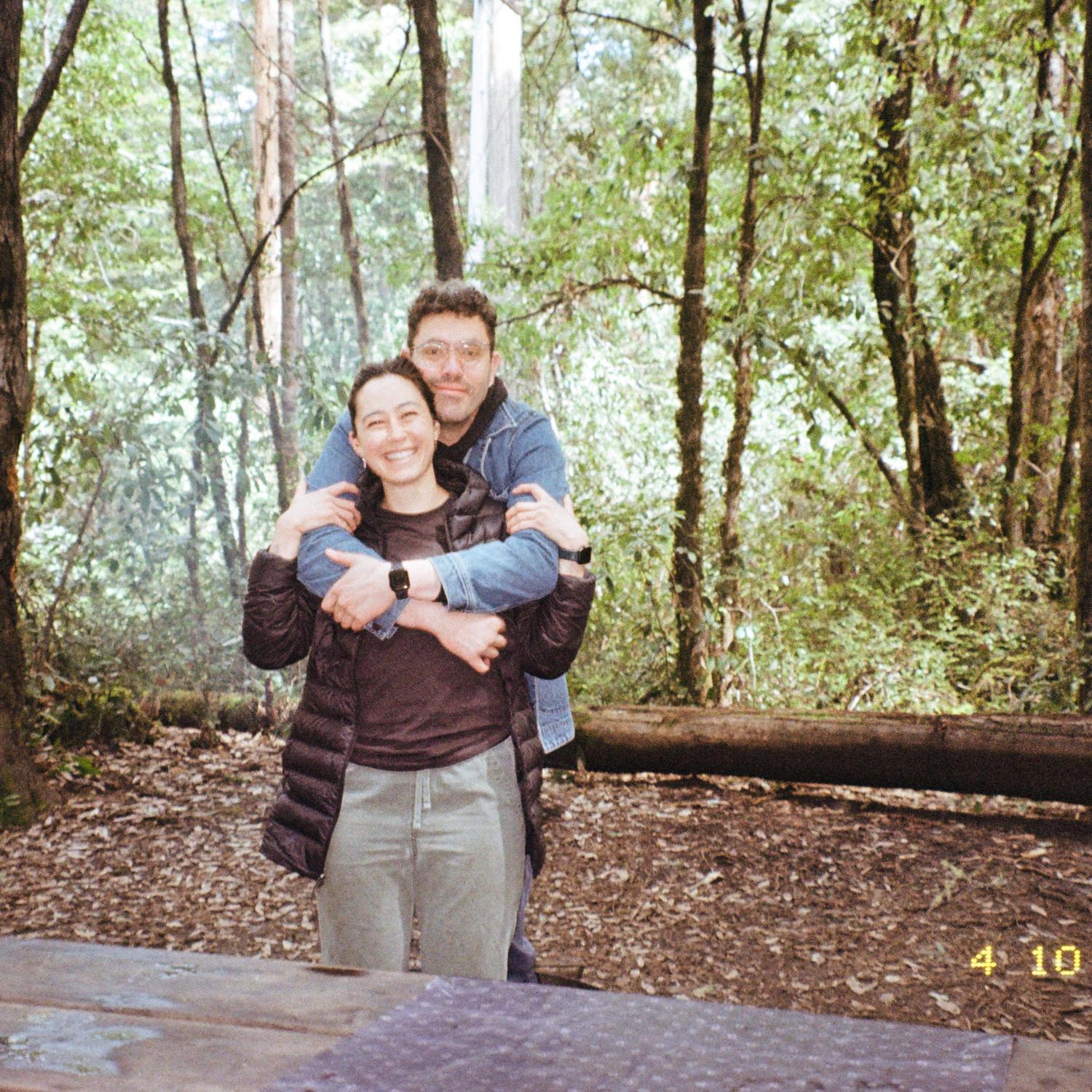 Snapped a film pic of our first time camping