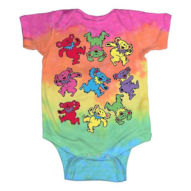Liquid Blue baby-boys Grateful Dead Spiral Dancing Bears Onesie
