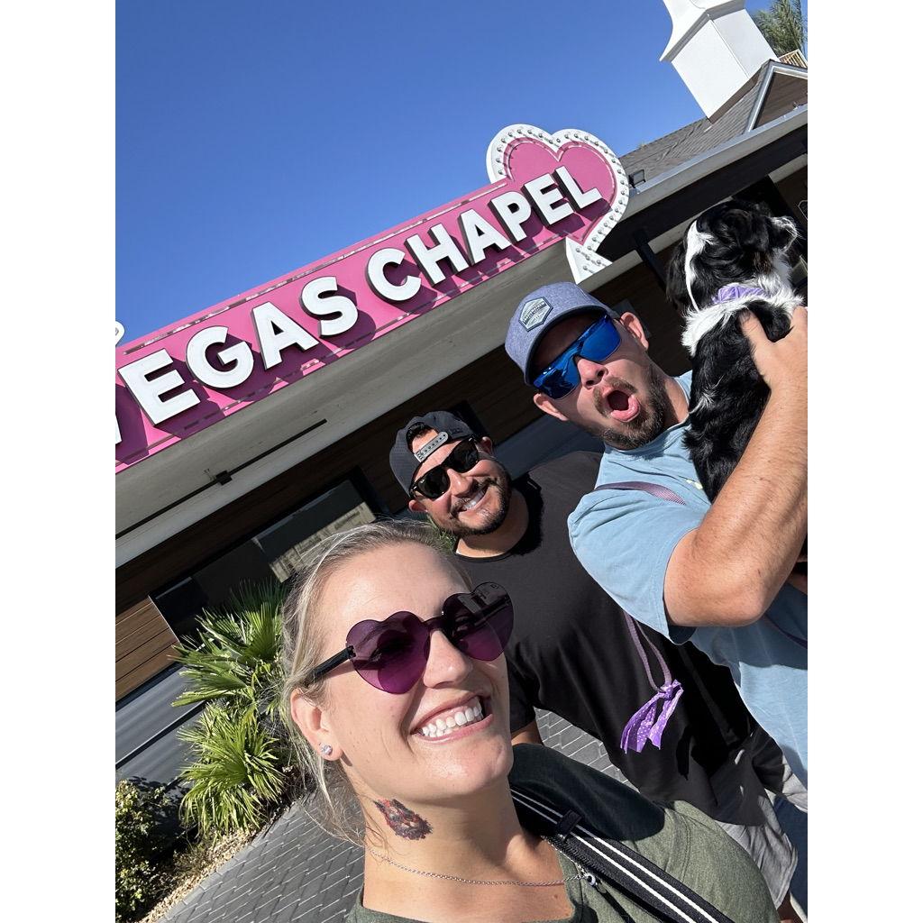 Our Vegas Chapel Wedding with Javi