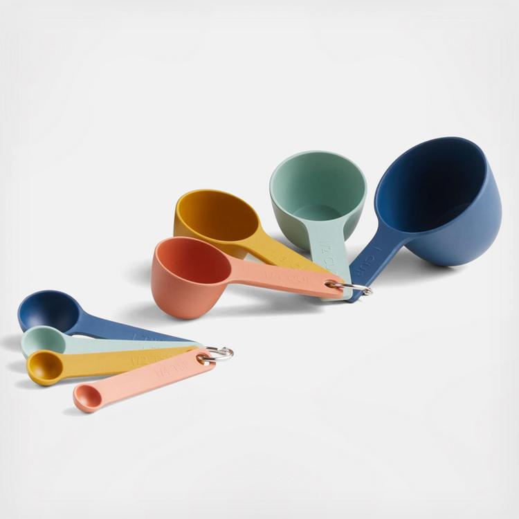 8 Pieces Measuring Cups And Spoons Set / Nesting Measuring Cups