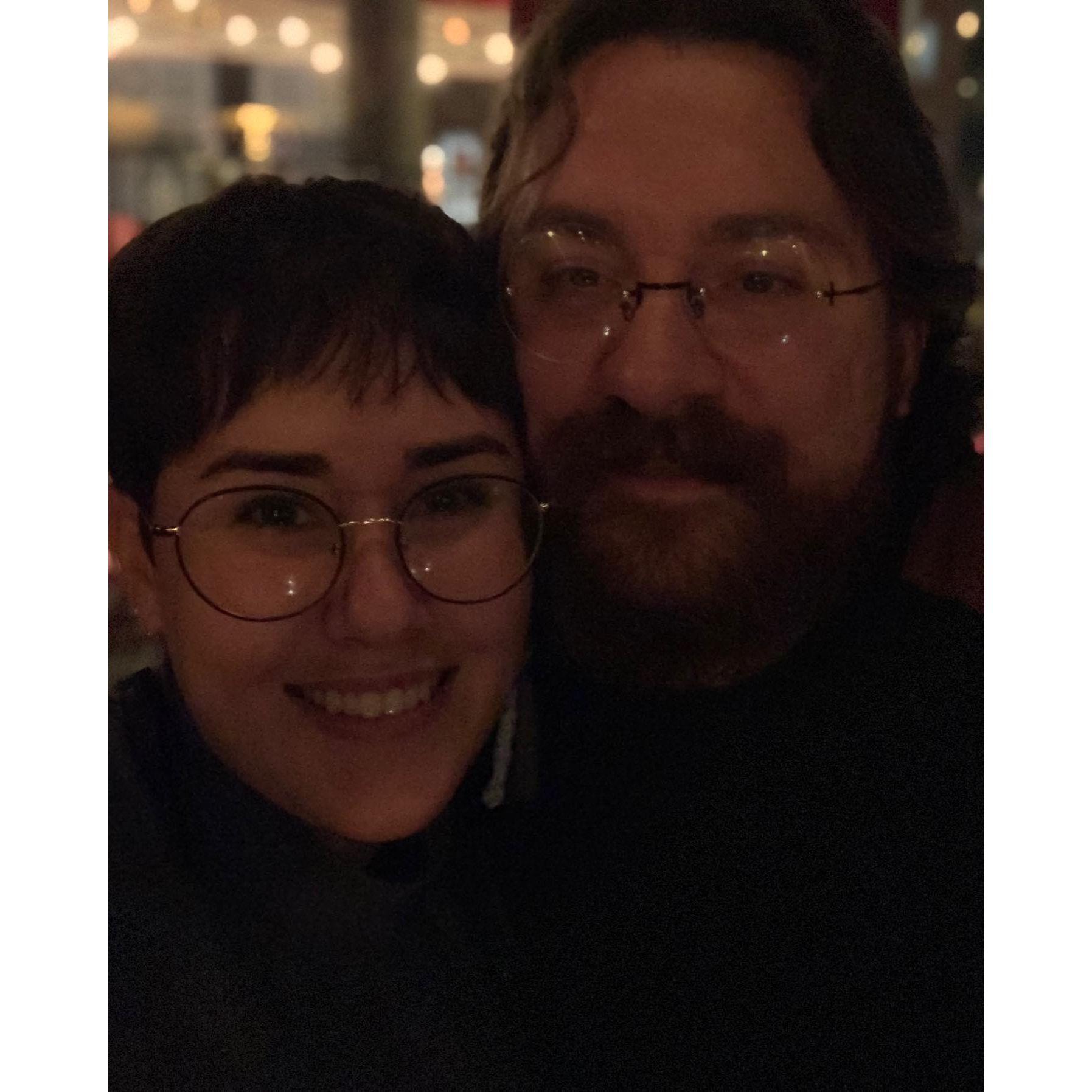 Our first New Years together at DC Vegan