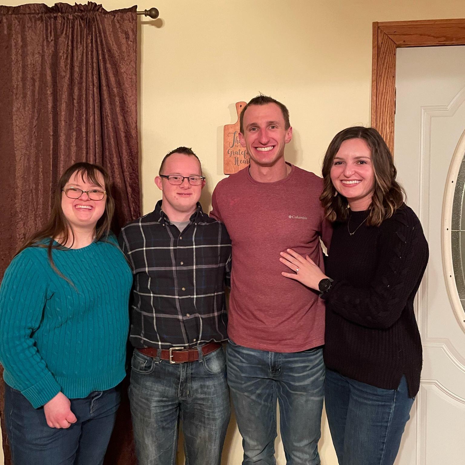 "Surprise" Engagement party with our families