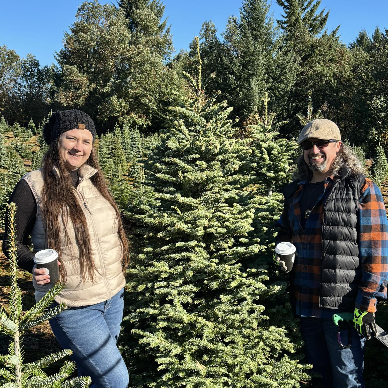 Christmas Tree picking at Tucker Tree farms 2023