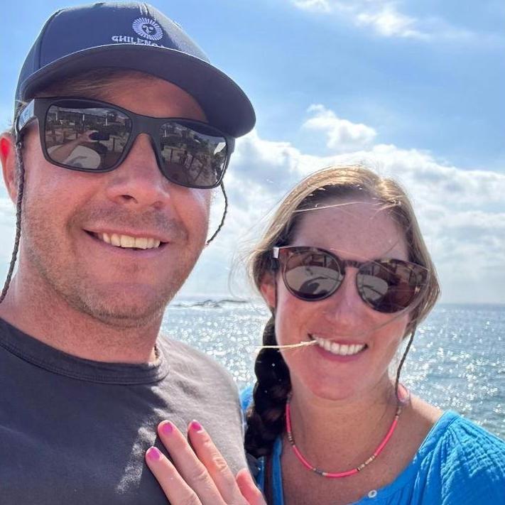 One last picture in Cabo during our engagement weekend