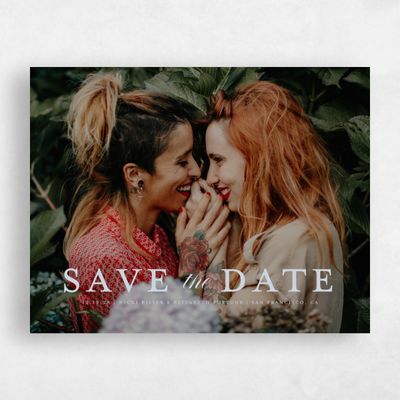 Sweet Blue Wedding Save the Date - Leonid Photo