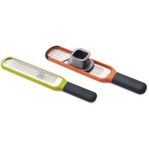 Joseph Joseph - Handi-Grate 2-in-1 Grater and Slicer Handi-Zest Zester with Integrated Blade Wiper