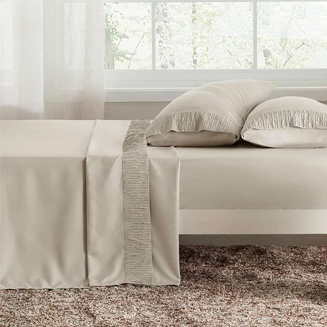 Bedsure Queen Sheet Set - Soft 1800 Sheets for Queen Size Bed, 4 Pieces Hotel Luxury Linen Queen Sheets, Easy Care Polyester Microfiber Cooling Bed Sheet Set