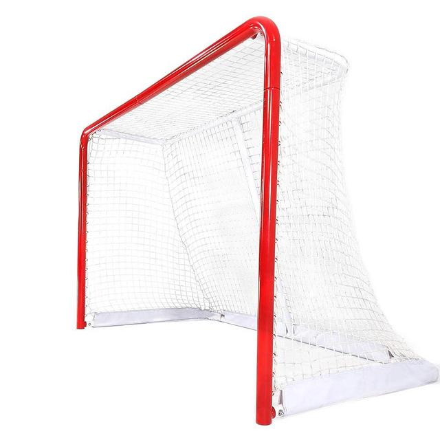 Skywalker Sports Competitive Series 6’ x 4’ Hockey Goal, White/Red (SSHG6400)