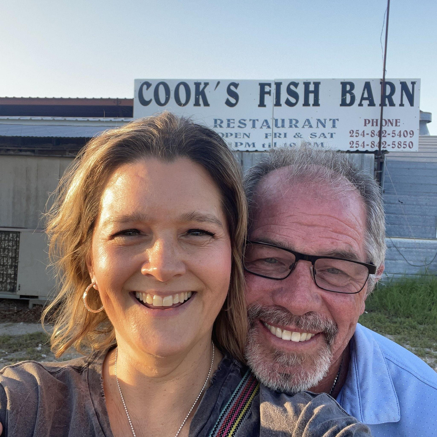 Dinner at the Fish Barn, our first committed relationship date.