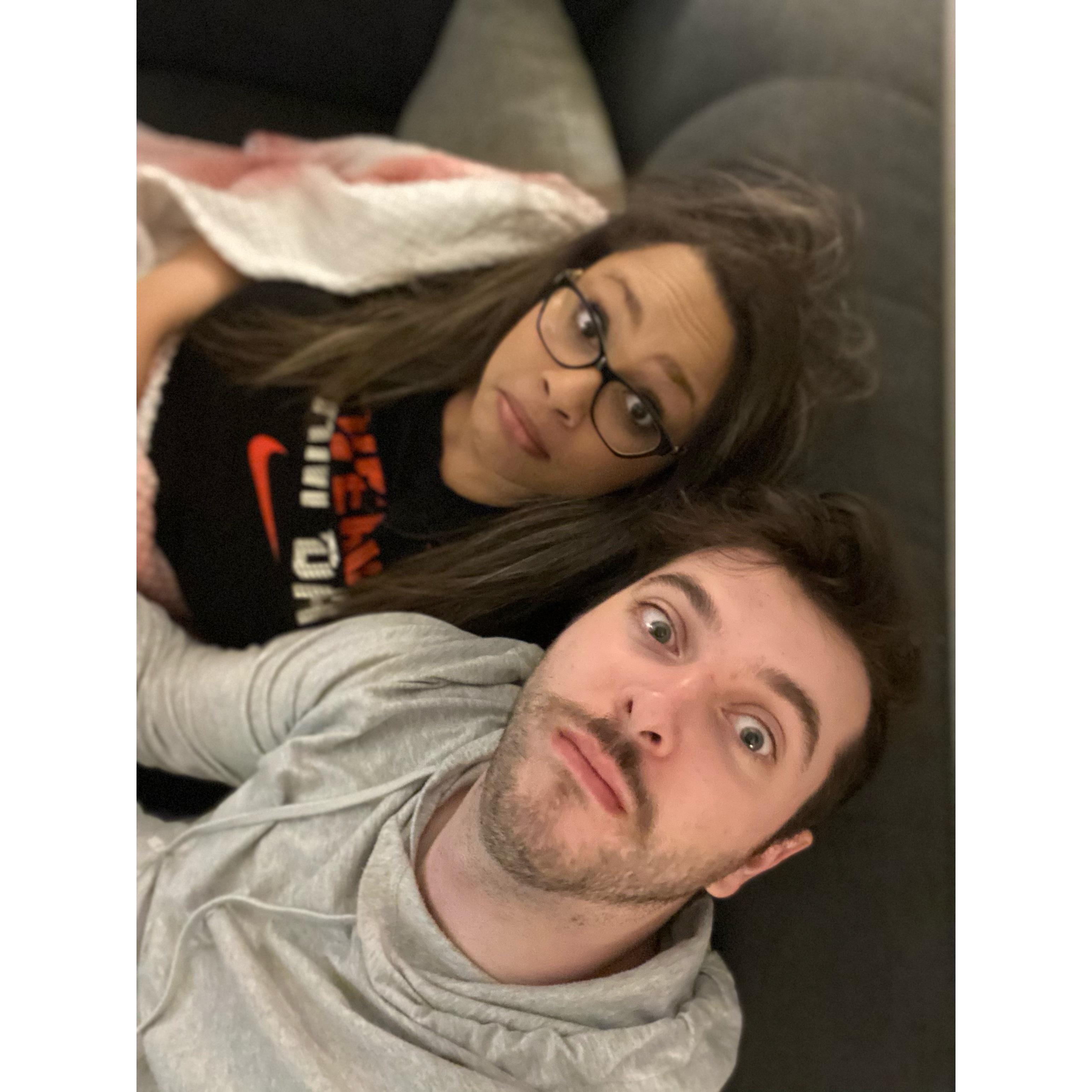 We love taking silly selfies