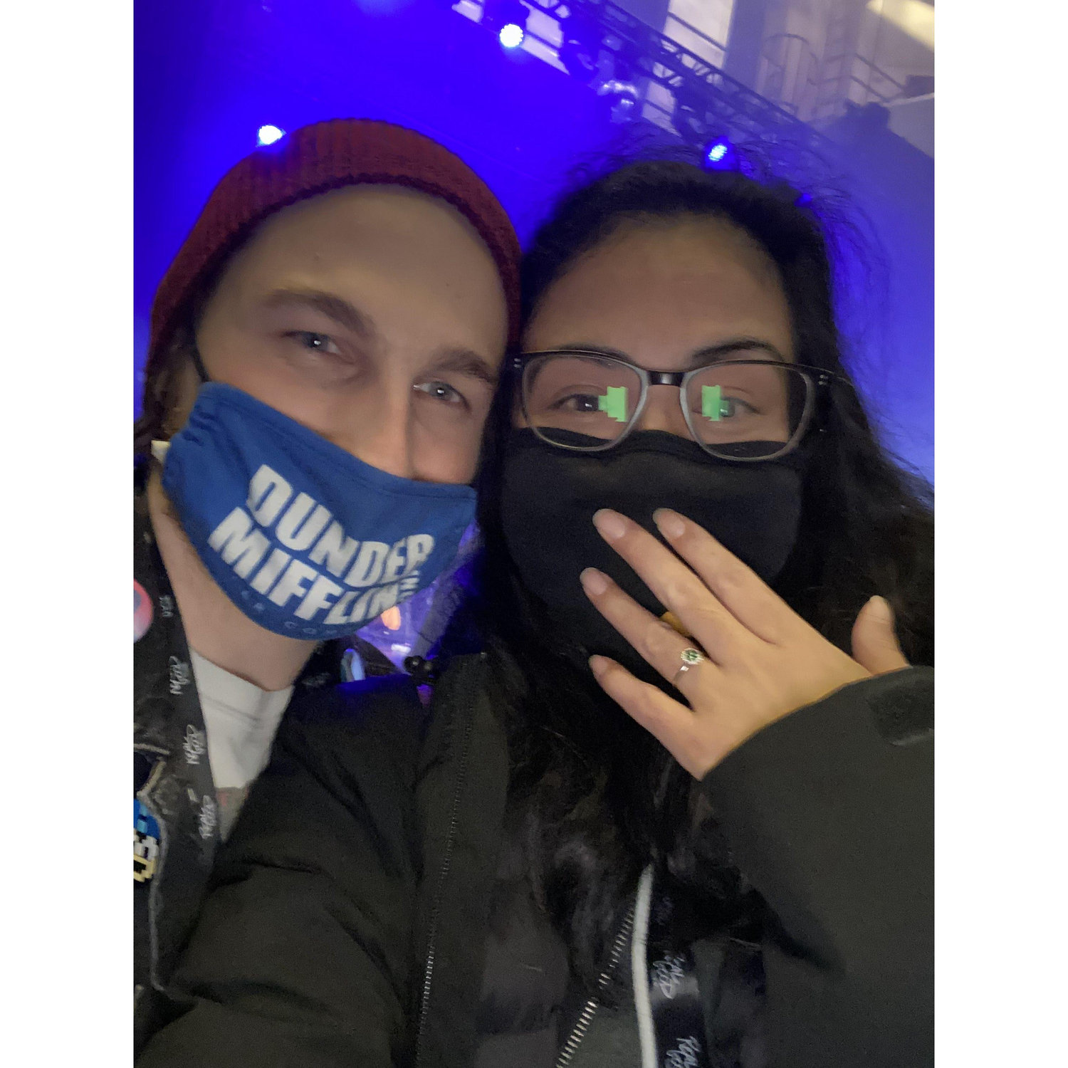 The day he proposed!