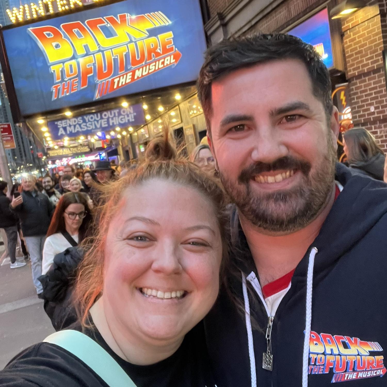The second time we saw Back to the Future: The Musical in New York City - January 2024