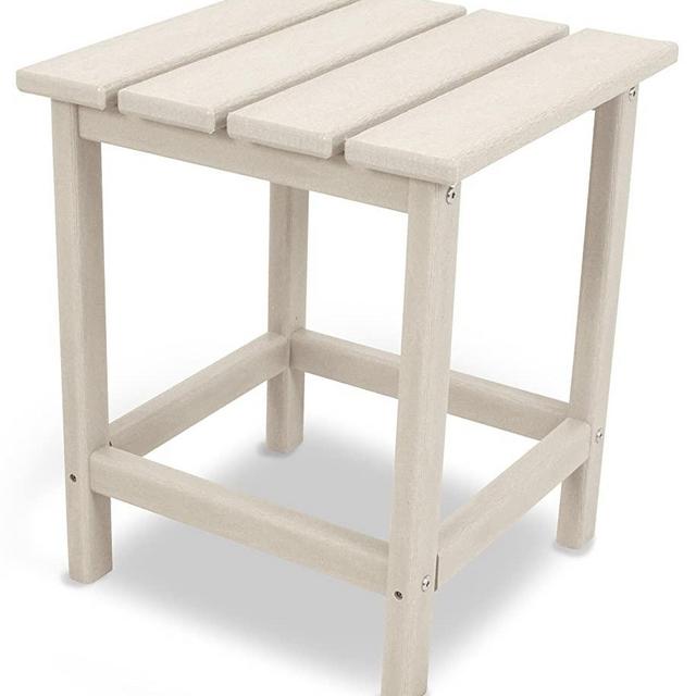 POLYWOOD ECT18SA Long Island 18" Side Table, Sand