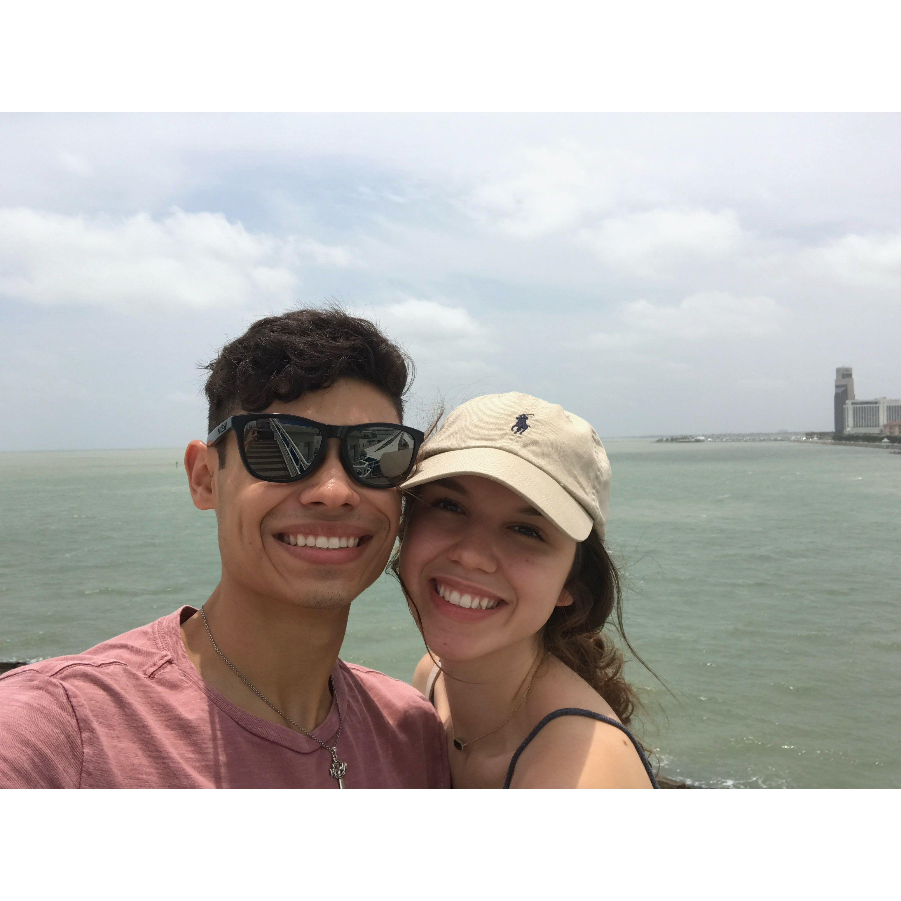 Blazze took me to the aquarium in Corpus for my birthday! Year was 2017!