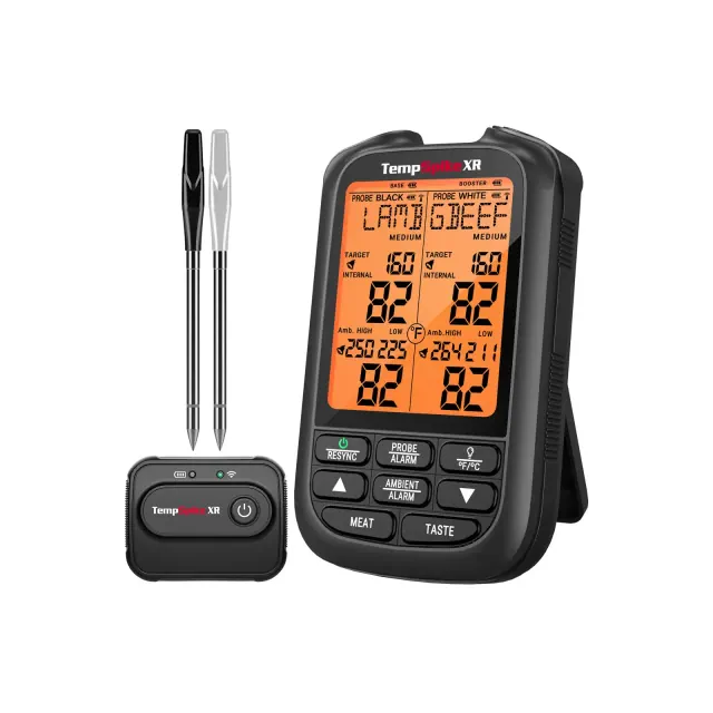 ThermoPro TempSpike XR 1000FT Wireless Meat Thermometer Digital with 2 Upgraded Ultra-Thin Probe