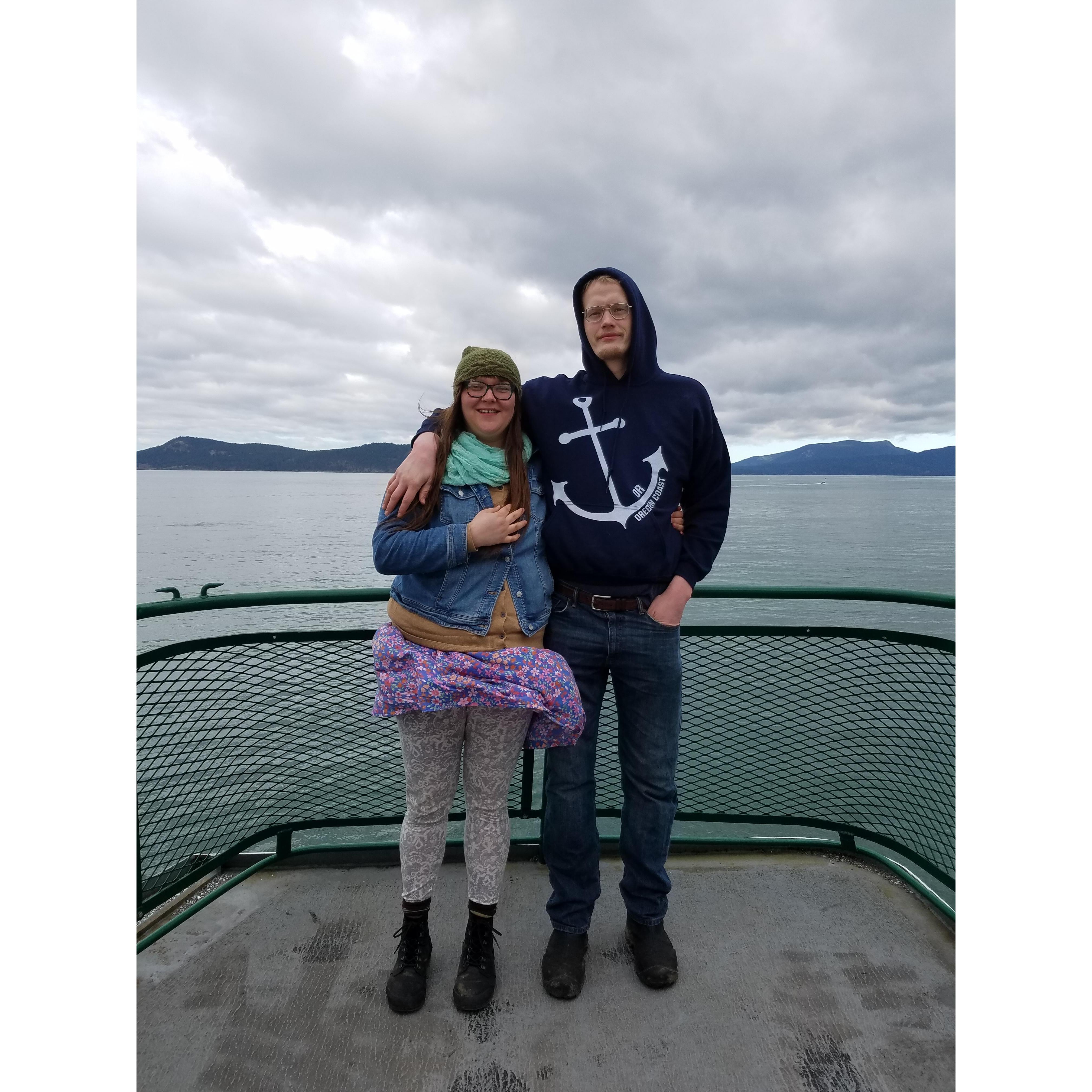 First ferry ride to Orcas Island