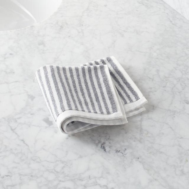 Hemi Organic Grey Stripe Washcloth